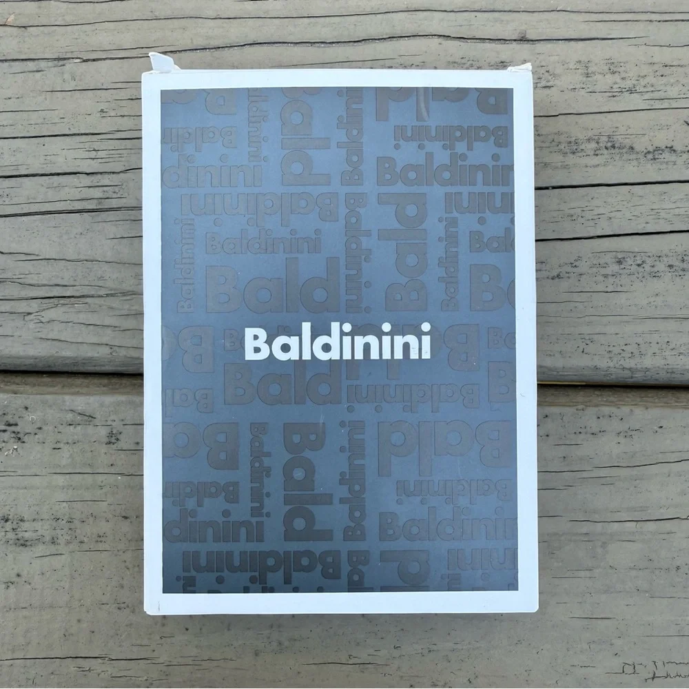 NIB Baldinini Embossed Bifold Wallet in Black